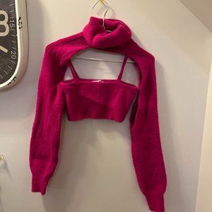 FASHION NOVA CROP SWEATER 2 PIECE